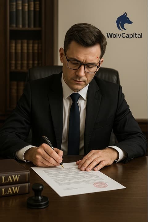 WolvCapital Legal Disclaimer Document Signing